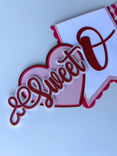 Valentine High Chair Banner/ Sweet One Banner