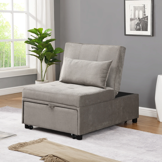 Folding Ottoman Sofa Bed Chair Bed Sleeper for Living Room