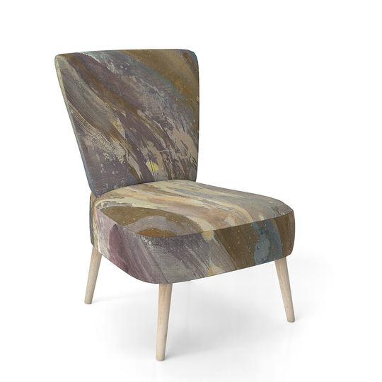 Designart 'Fire and Ice Minerals IV' Upholstered Farmhouse Accent Chair