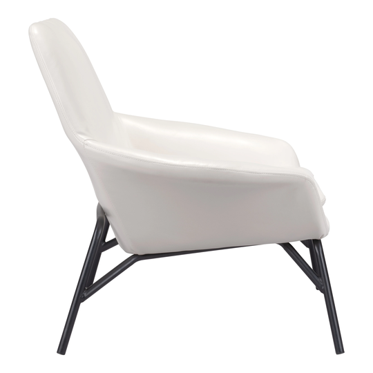 Copper Pit Accent Chair White - N/A