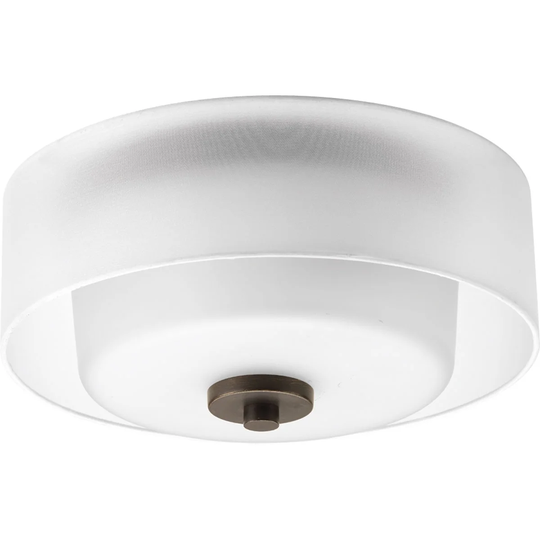 Progress Lighting Bronze 2-light Flush Mount - N/A