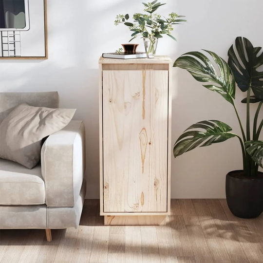 vidaXL Sideboard 12.4"x13.4"x29.5" Solid Wood Pine