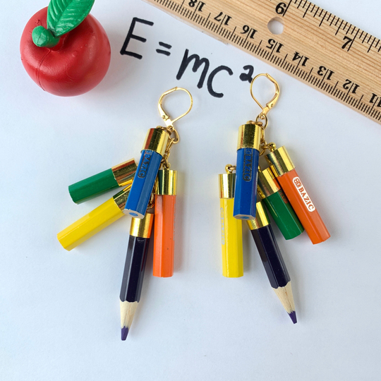 Lenora Dame Pen Pal Colored Pencil Earrings