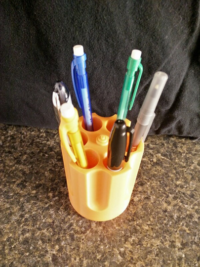 Wild Old West Revolver Cylinder Pen Pencil Holder, 6 Pens - Many Color Options