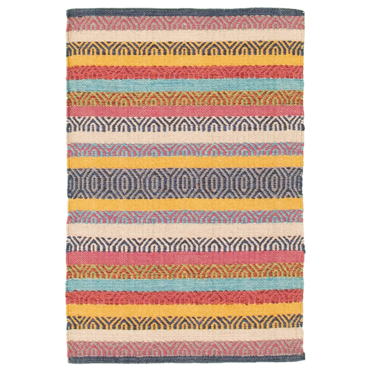 ECARPETGALLERY Flat-weave Bold and Colorful Multi Color Wool Kilim - 2'0 x 3'0