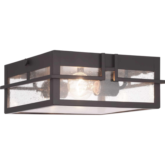 Progress Lighting Boxwood 2 Light 11" Wide Outdoor Flush Mount Square