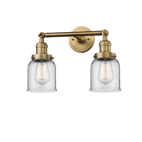 Innovations Lighting Small Bell 2 Light 15" Wide Bathroom Vanity Light