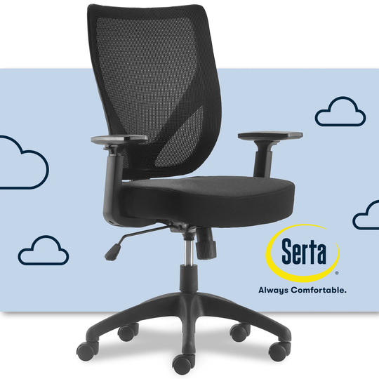 Serta Works Production Mesh Office Chair with Nylon Base