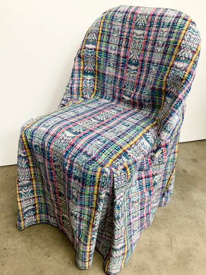 Chair Slipcover, Vintage Guatemalan Fabric, Decorative Folding Chair Slip Cover, Party Accessory, Boho Morrissey Fabric