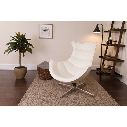 Home Office Swivel Cocoon Chair - Living Room Accent Chair