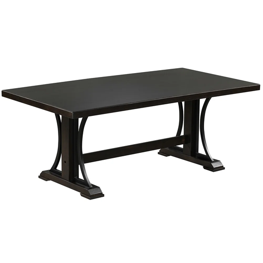 Retro Style Dining Table 78" Wood Rectangular Table
