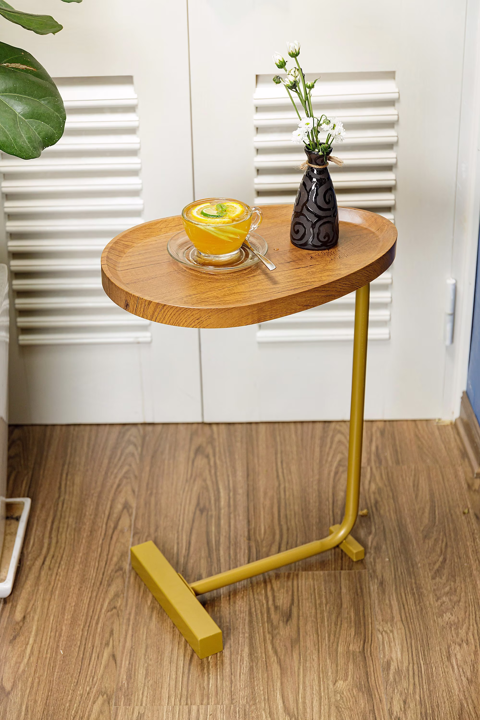 Wood Side Table, Bedside Coffee Accent End Housewarming Gifts