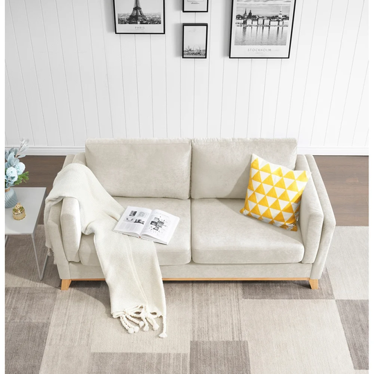 72" Modern Sofa with Soft Cushion