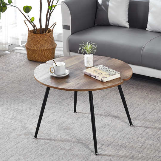 27.5'' Round Coffee Table End Table Sofa Table for Living Room