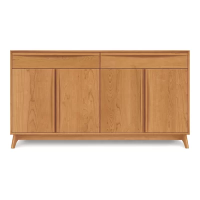 Catalina 66.13" Wide 2 Drawer Walnut Solid Wood Sideboard