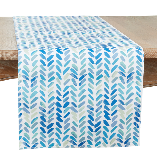 Watercolor Chevron Table Runner