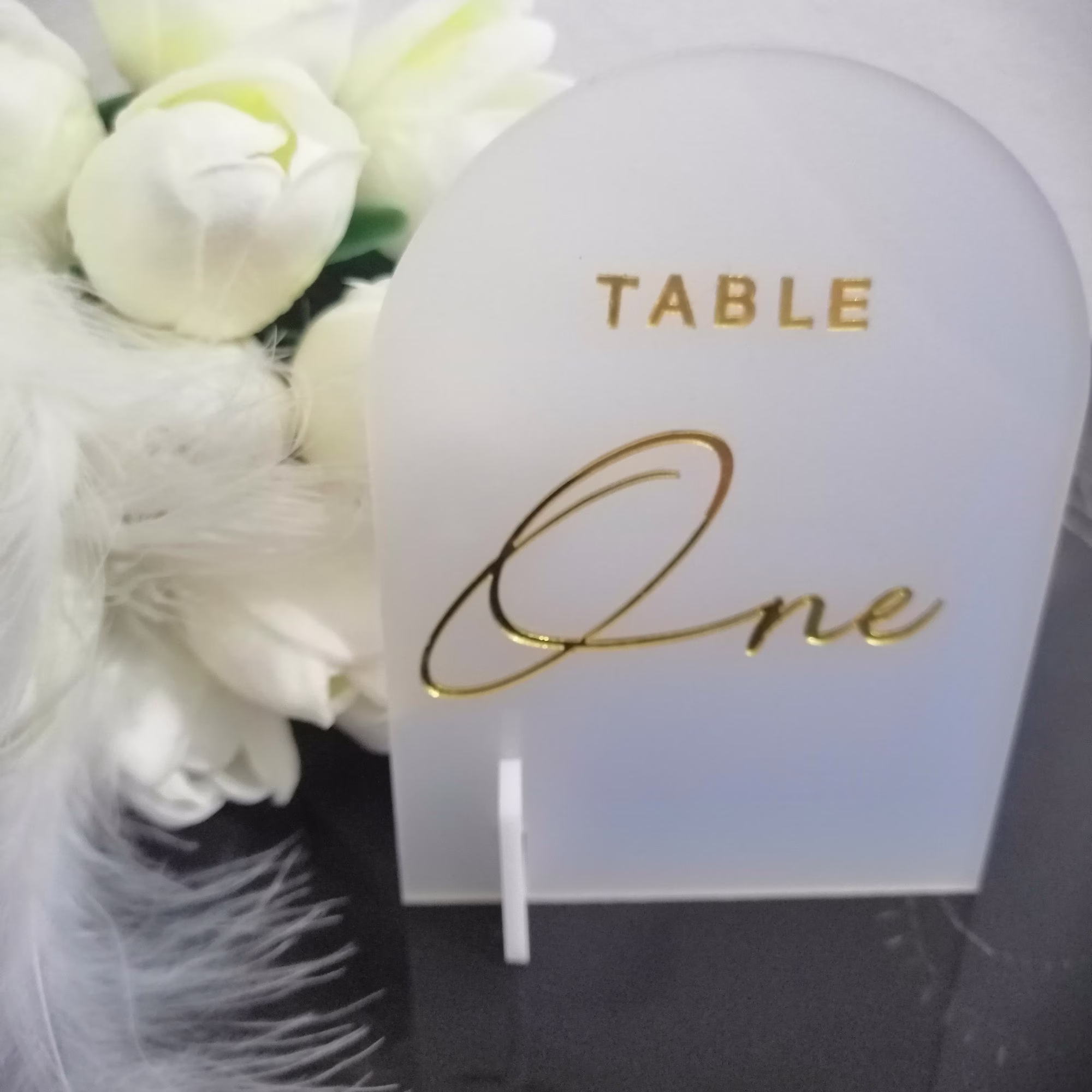 Wedding Table Numbers, Acrylic Numbers Decor Mirrored Decorations Party Lasercut Acrylic