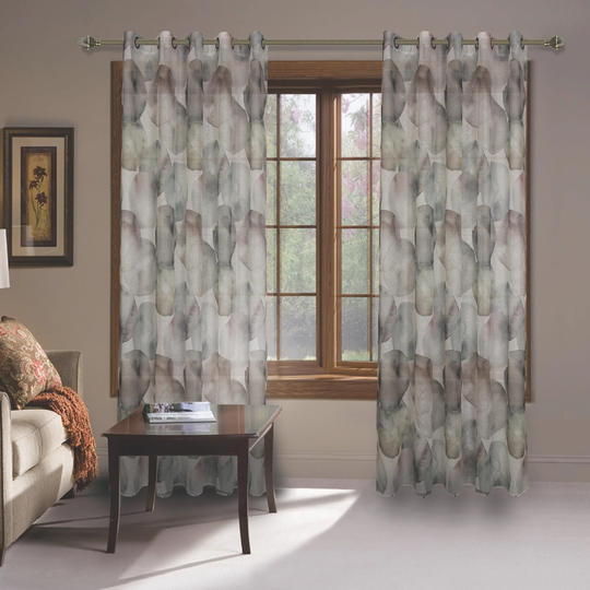 Asensio Modern Light Filtering Semi Sheer Water Colored Grommet Panel