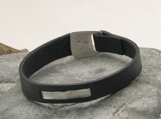 Mens Leather Bracelet, Leather Men Gift, Gift For Men, Dad, Bracelet. Black Bracelet