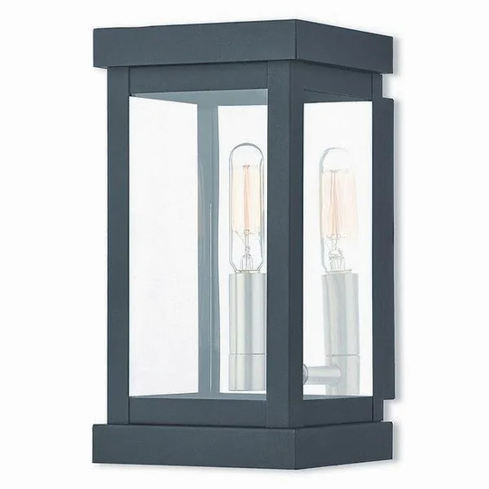 Livex Lighting Black Stainless Steel 1-light Outdoor Wall Lantern