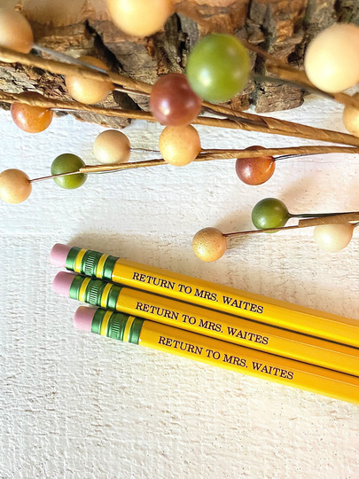 Personalized Pencils, Teacher Gifts, Supplies, Back To School, School Name Pencils