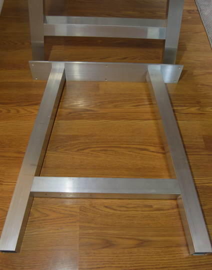 Diy A Shaped Metal Table Legs 2" Aluminum, Set Of Two | 2 Legs