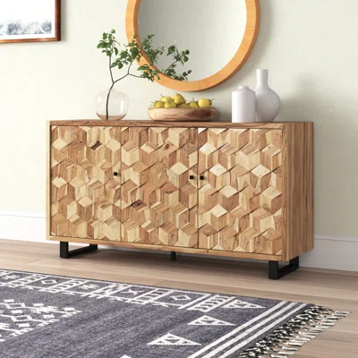 Maui 63" Wide Acacia Solid Wood Sideboard