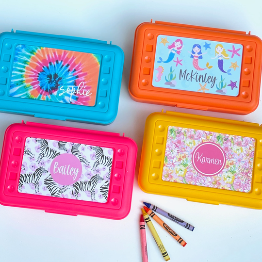 Personalized School Box - Kids Children Pencil Craft Storage Toy Storage Crayon