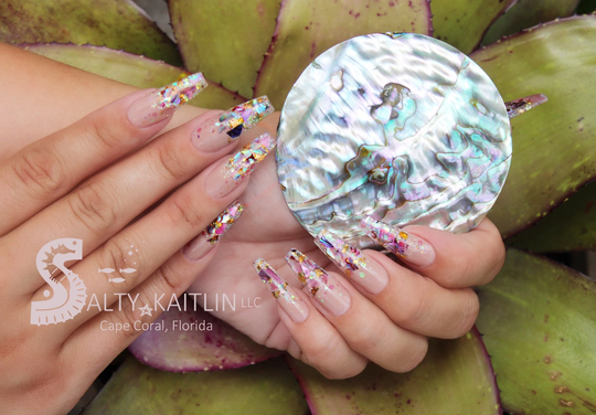 Let's Shellebrate Birthday Press On Gel Nails