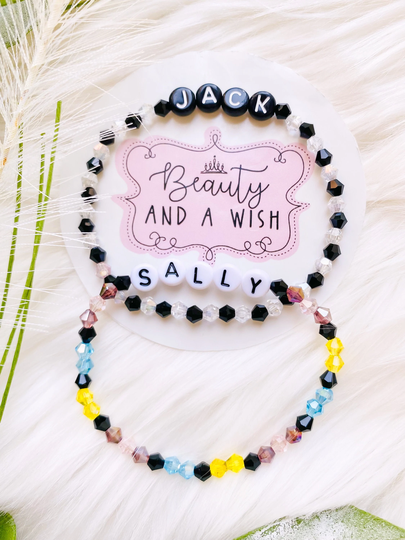 Inspired Jack & Sally Bead Bracelets