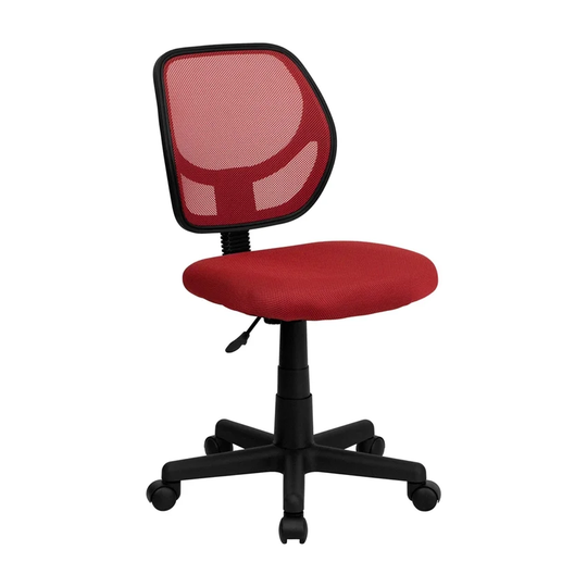 Offex Mid-Back Red Mesh Task Chair and Computer Chair [OF-WA-3074-RD-GG]