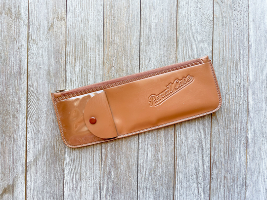 Vintage Zipper Pencil Pouch | Case Vinyl School Supplies