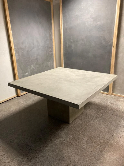 Concrete Dining Table, Square Concrete Garden Large Outdoor Table