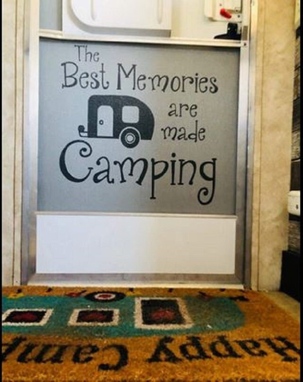 Camping Quotes Wall Decals Best Memories Made Words Lettering Art