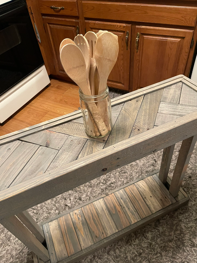 Rustic Country Console Table, Entryway Hallway Table