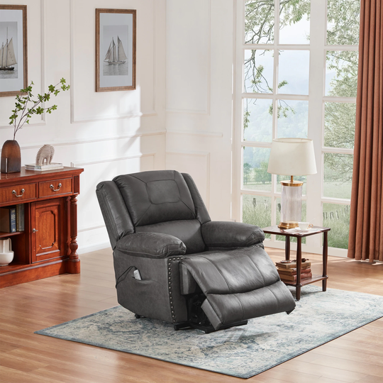Luxurious Power Lift Chair with Adjustable Massage Function, Recliner Chair with Heating System for Living Room