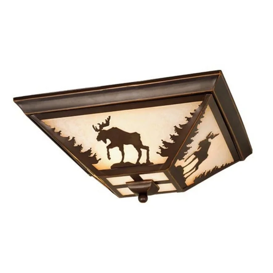 Vaxcel Lighting Yellowstone 3 Light Flush Mount Indoor Ceiling Fixture