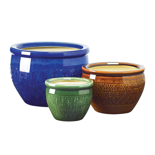 Burst of Color Flower Pot Trio - Multi-Color