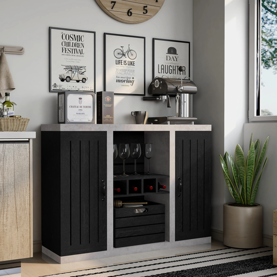 Furniture of America Xole 47-in. Rustic 2-cabinet Sideboard