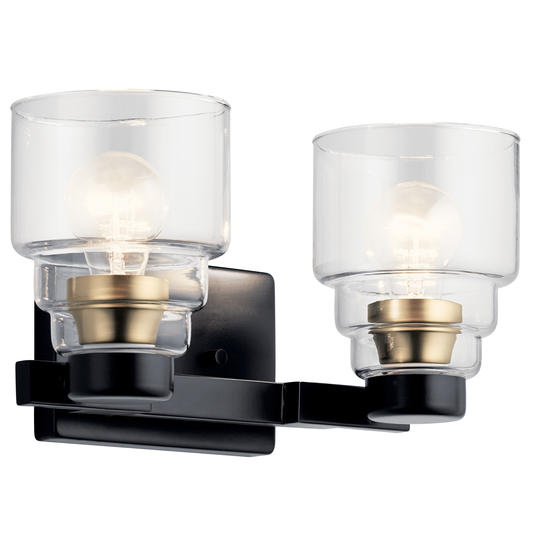 Kichler Lighting Vionnet 2-Light Vanity Light Black