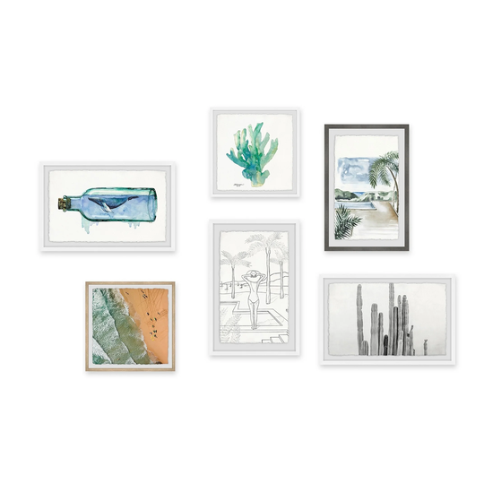 Marmont Hill - Handmade Photographed Happinesscolor Hexaptych - Multi-color