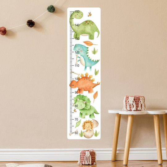 Watercolor Dinosaurs Growth Chart + Markers