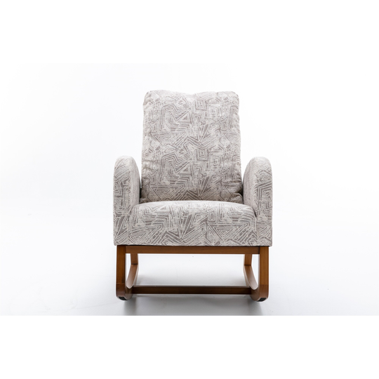Polyster Fabric Comfortable Rocking Chair