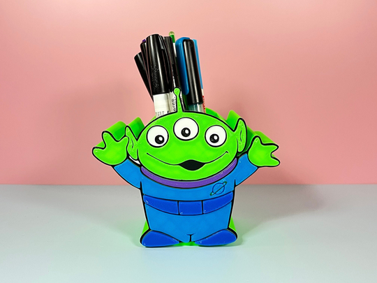 Pen & Pencil Holder | Alien Makeup Brush Marker Case