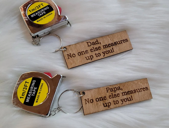 Father's Day Keychain-Measuring Tape-Dad Gift-Dad Tools