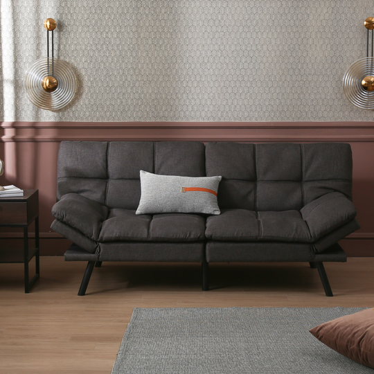 Convertible Modern Folding Sleeper Sofa in living room