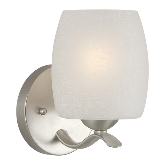 Maria 1-Light Brushed Nickel Bath Light