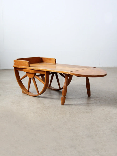 1940S California Ranch Table, Monterey Style Side Table