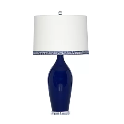 Barclay Butera 30" Blue/Clear Table Lamp