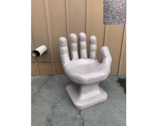 Faux Granite Multicolor Tan Right Hand Shaped Chair 32" Tall Adult Size 70's Retro Eames Icarly New | Limited To Approx. 100 Chairs L&r